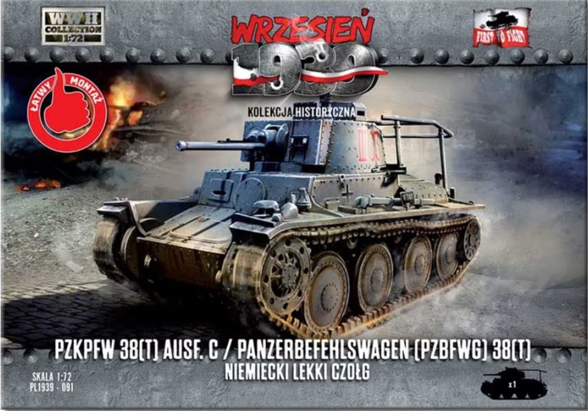 FTF | 091 | Pz.Kpfw. 38(t) Ausf.C / Pz.Bfwg. 38(t) | 1:72